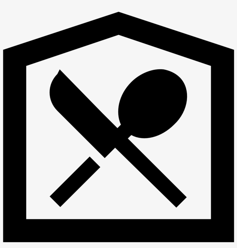 Restaurant Building Icon - Restaurant Clipart Png Black And White, transparent png