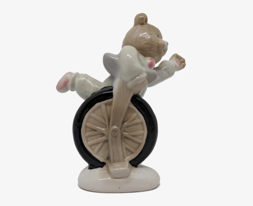 Porcelain Bear On A Unicycle - Unicycle, transparent png