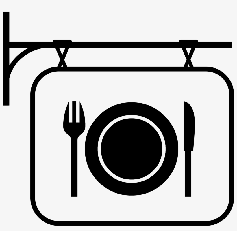 This Free Icons Png Design Of Restaurant Sign White, transparent png