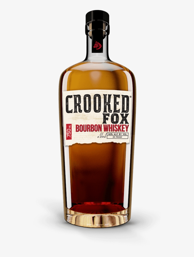 Crooked Fox - Bourbon Whiskey - Blended Whiskey, transparent png