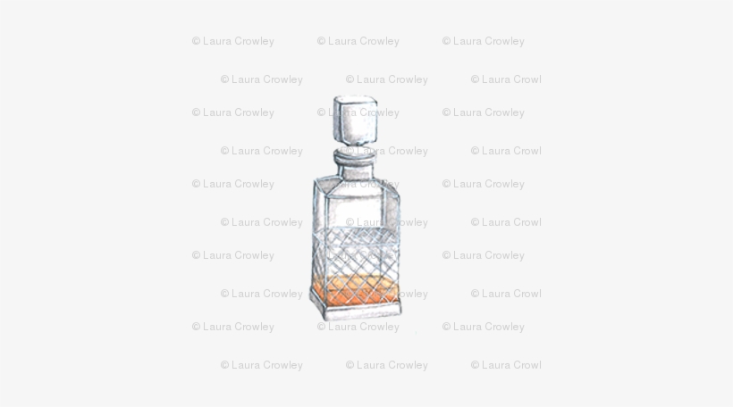 Whiskey Decanter - Glass Bottle, transparent png