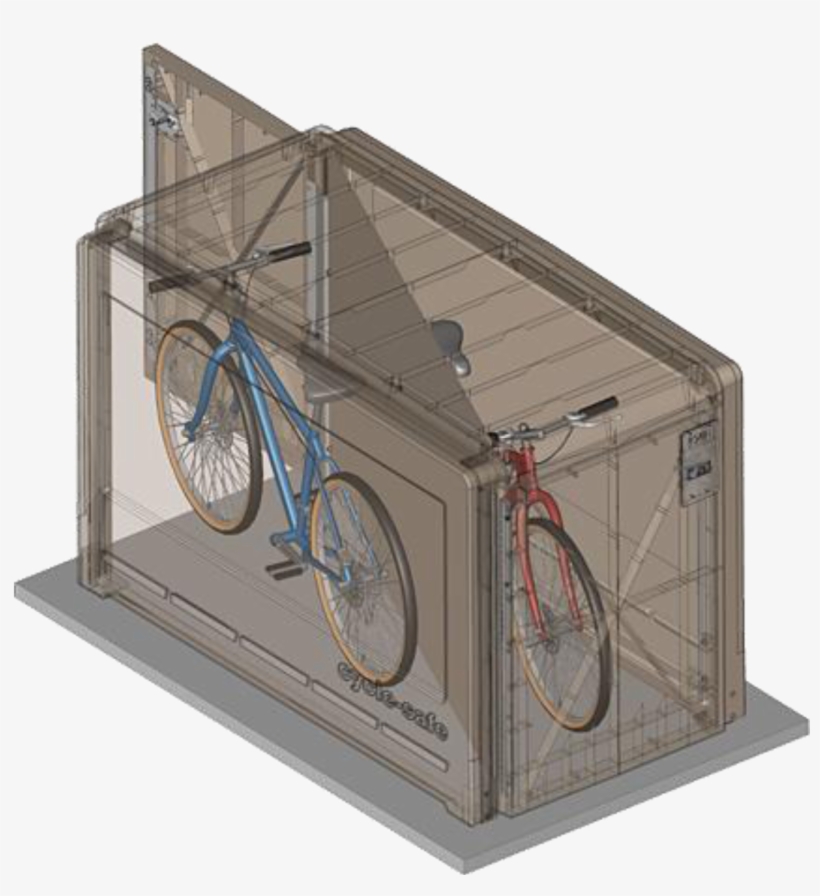 Lockers Keep Your Bike Safe And Dry - Bike Lockers Toronto, transparent png