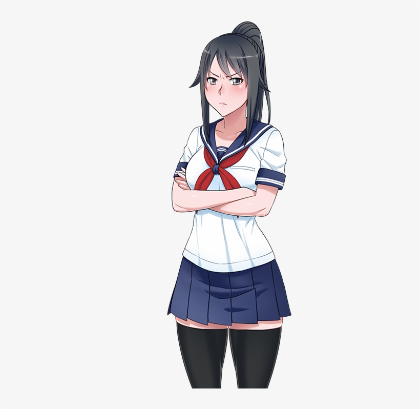 58ceb3f8a0c9d15ae76f0353 - Ayano Aishi Render, transparent png