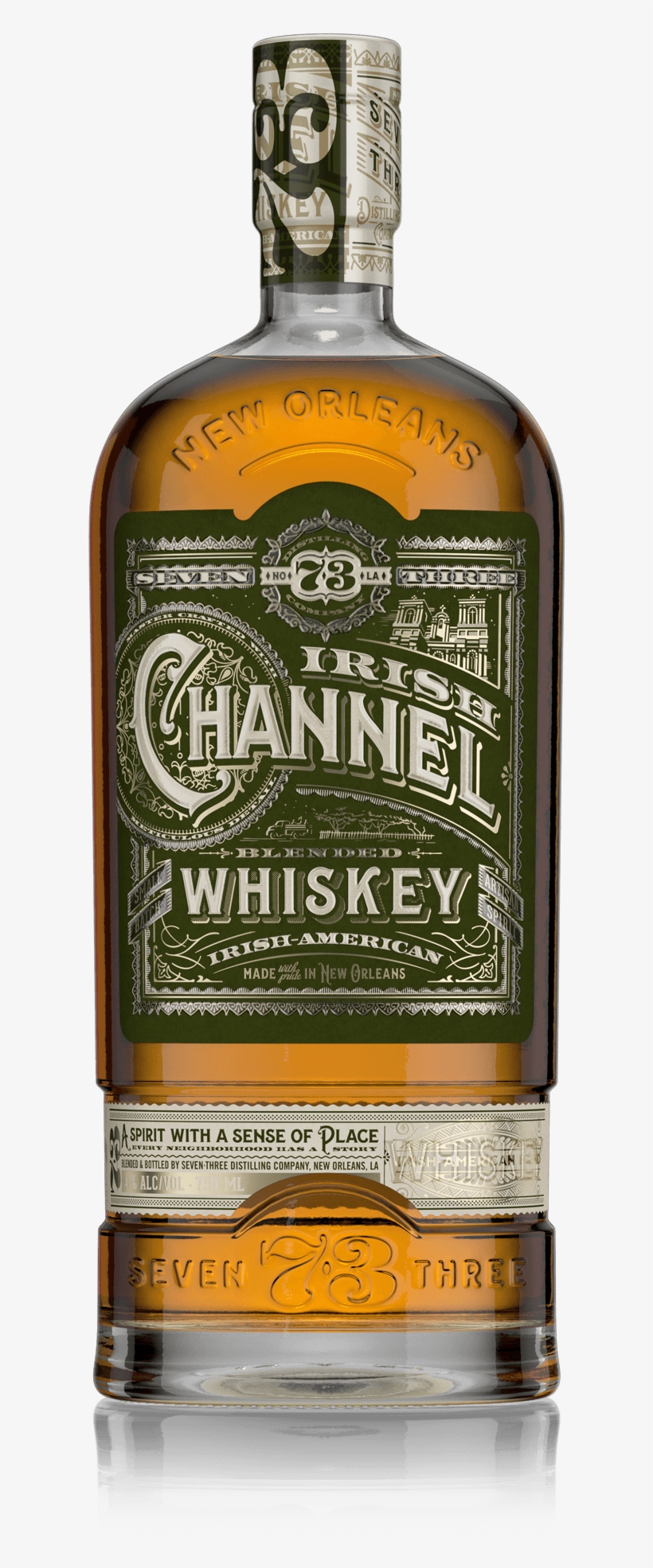 Irish Channel Whiskey - Seven Three Distilling Company, transparent png