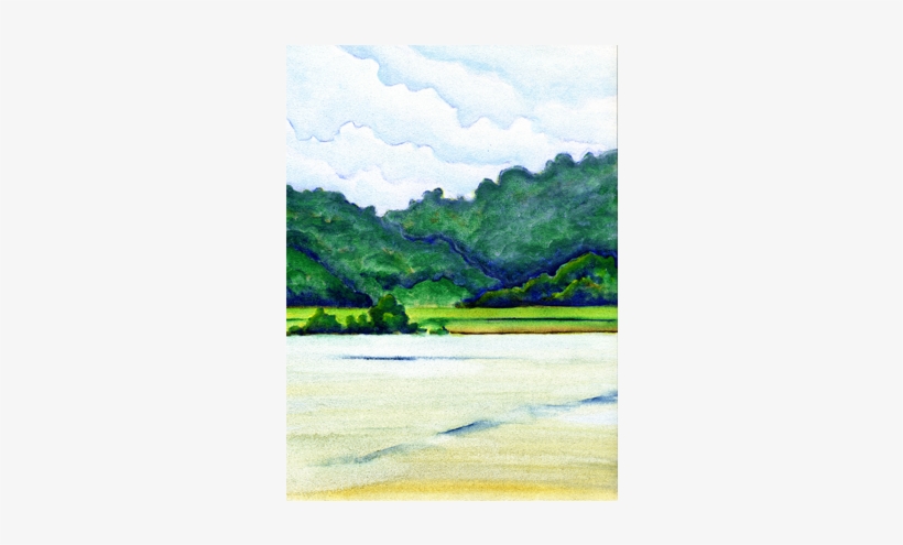 River - Painting, transparent png