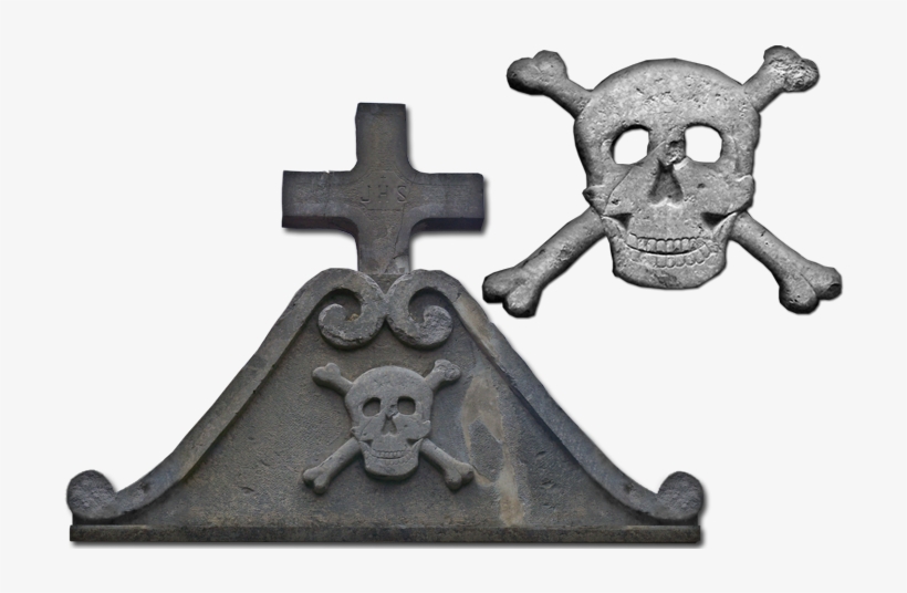 Close-up Of The Skull And The Cross Detail Above The - Rennes-le-château, transparent png