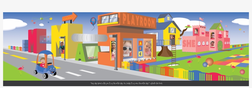 Mural For Daughter's Playroom, Using Perspective Grid - House, transparent png