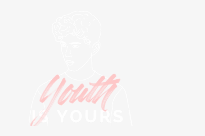 Youth// Troye Sivan Drag It Because It's Transparent - Calligraphy, transparent png