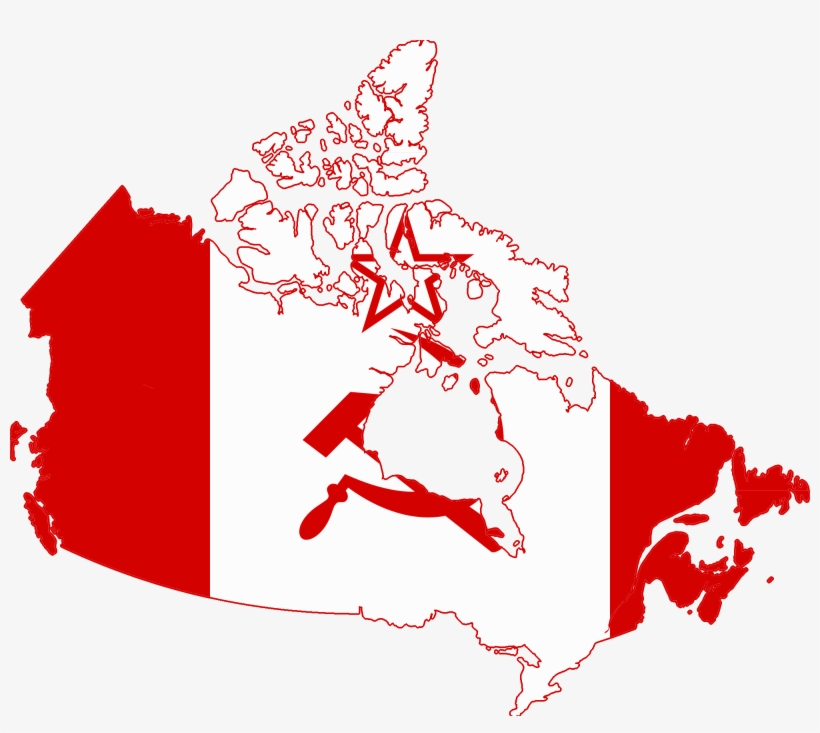 Flag Map Of Canada - Fort Mcmurray On A Map, transparent png