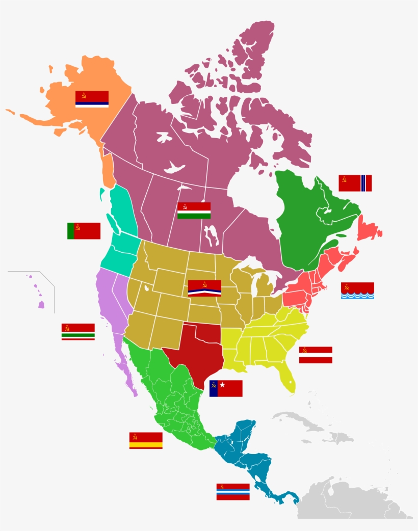 Original Content[alternative History] [oc] Map Of Soviet - North America, transparent png