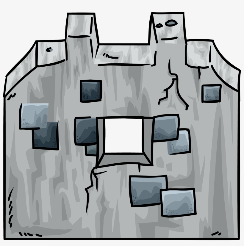 Stone Wall Ruins - Club Penguin Wikia Wall, transparent png