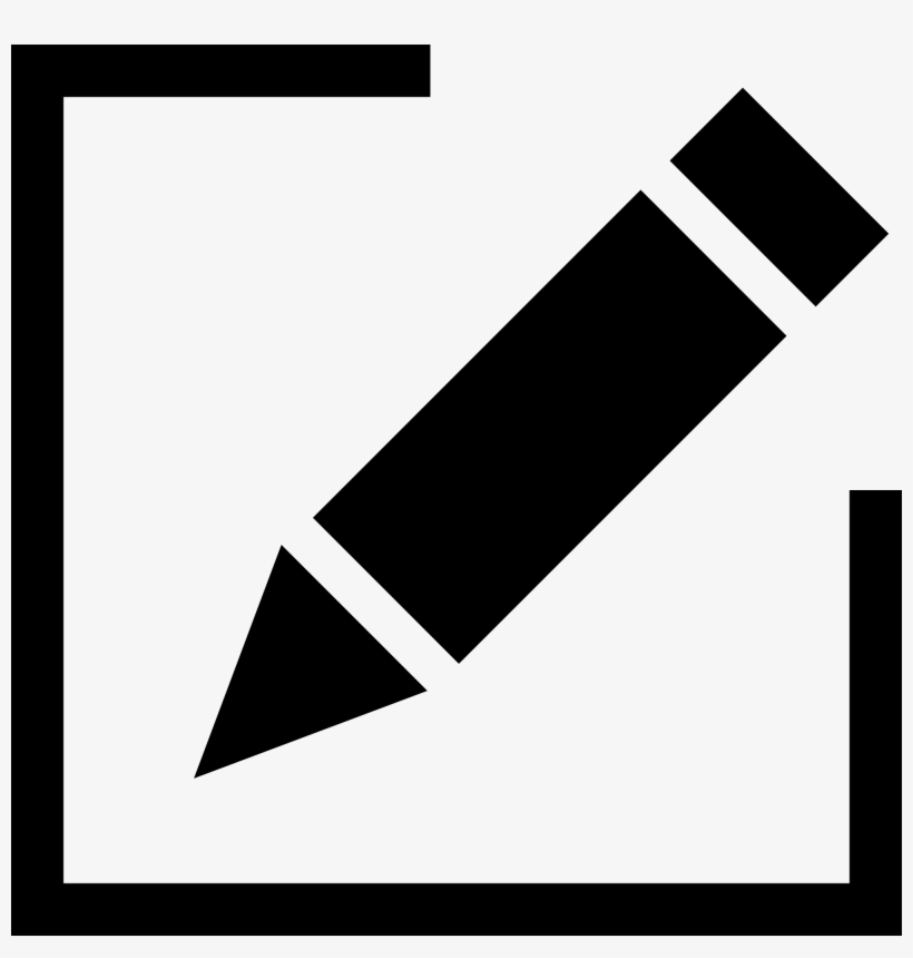 Edit Svg - Edit Icon Black And White, transparent png