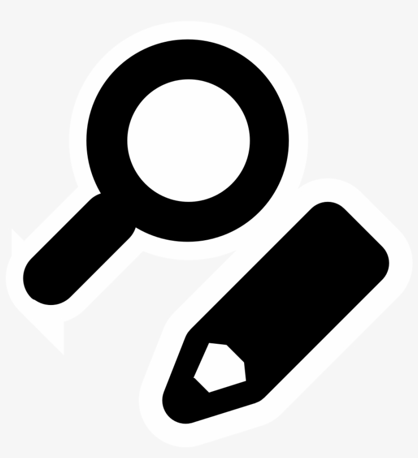 High Contrast Edit Find Replace - Find And Replace Icon, transparent png