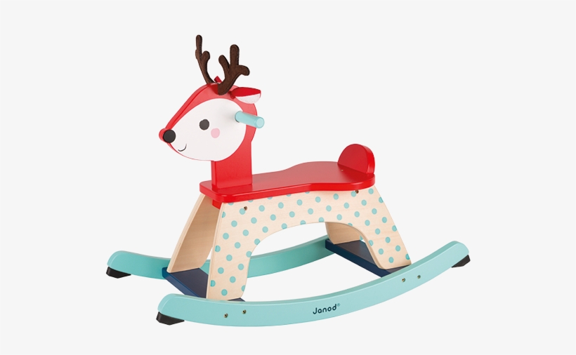 Games & Toys - Janod Baby Forest Schaukelpferd Reh Reittier (j08011), transparent png