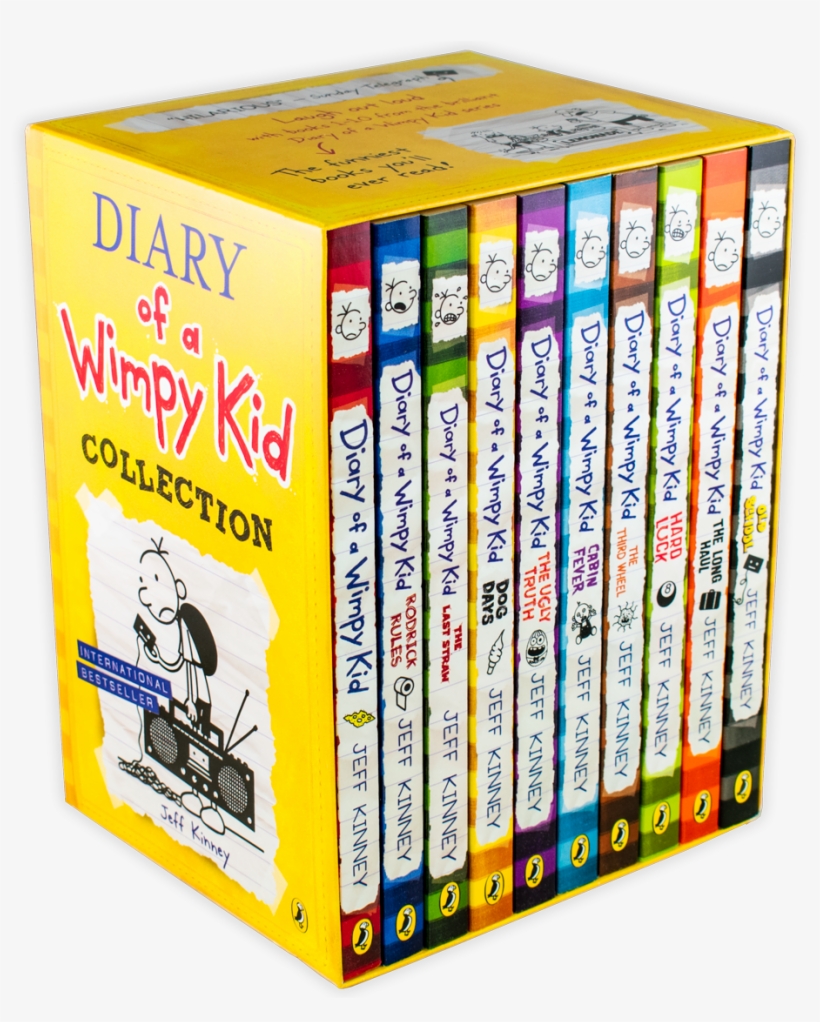 Diary Of A Wimpy Kid Collection 10 Books Pack Box Set - Diary Of A Wimpy Kid Collection (10 Books), transparent png