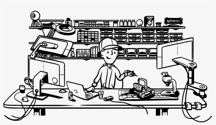 Ian Imagined A Robot That Was Friendly And Helpful, - Cartoon, transparent png