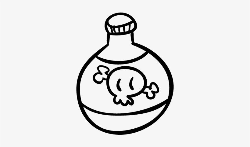Lethal Poison Bottle ⋆ Free Vectors, Logos, Icons And - Poison Bottle Drawing Png, transparent png