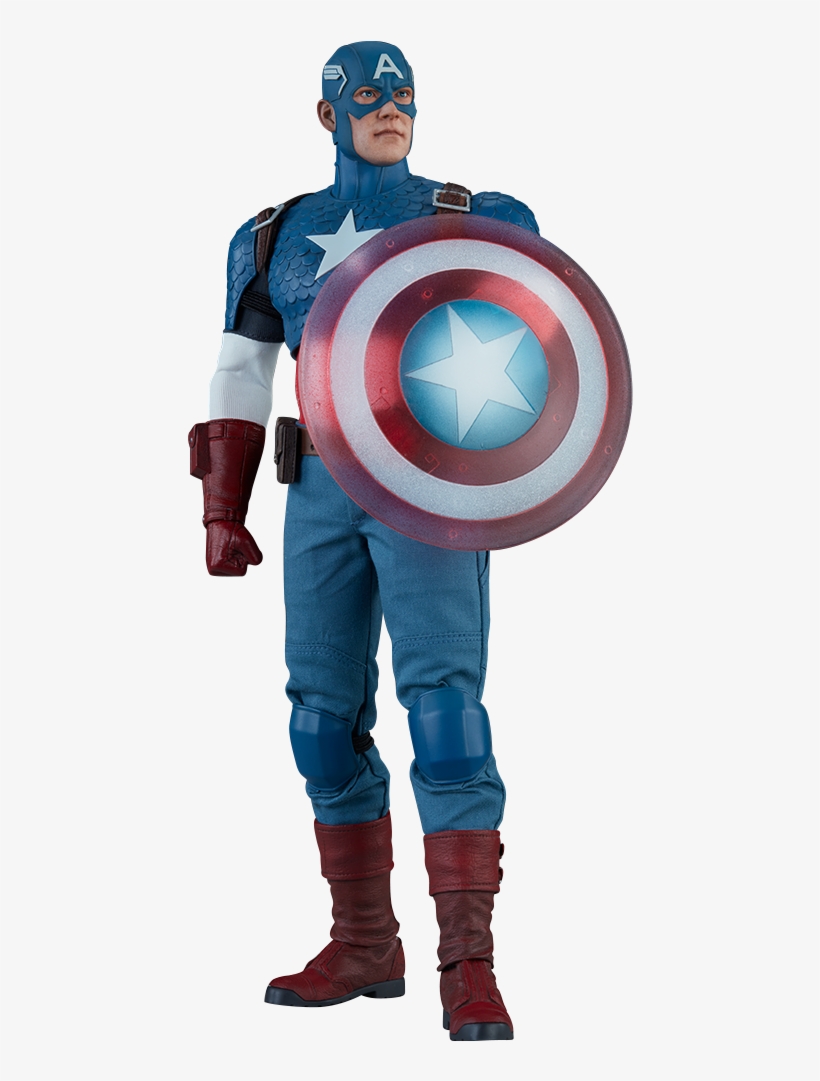 Captain America Sixth Scale Figure - Action Figure, transparent png