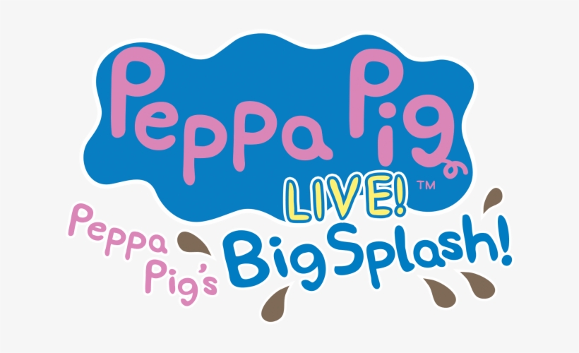 We're Going To See Peppa Pig's Big Splash Tour - Peppa Pig Live Logo, transparent png