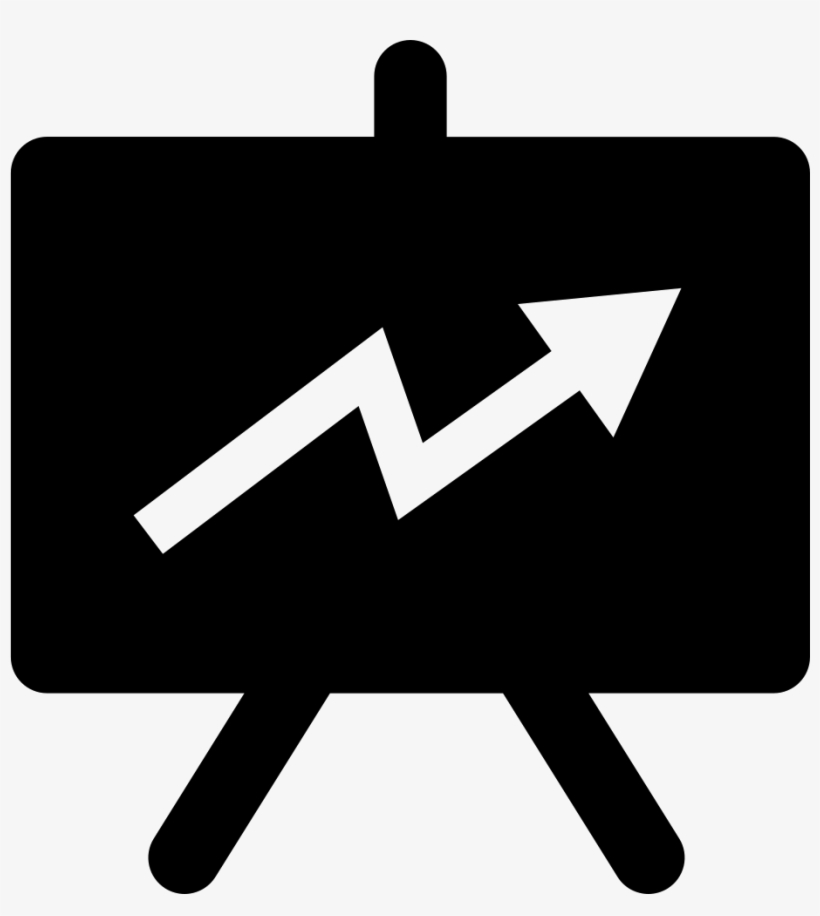 Zig Zag Ascendant Arrow Graphic On Blackboard Svg Png - White Zig Zag Arrow, transparent png