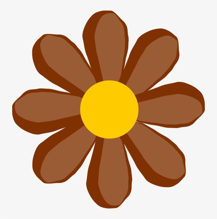 Brown Flower Svg Clip Arts 582 X 599 Px, transparent png