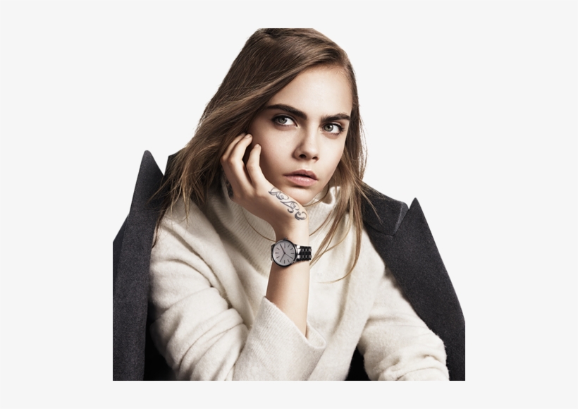 Cara Delevingne, Model, And Cara Image - Cara Delevingne Dkny Watch, transparent png