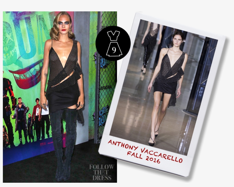 Cara Delevingne In Anthony Vaccarello Fall - Warner Suicide Squad Bluray Blu-ray, transparent png