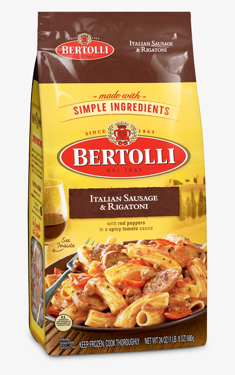 Share A Bottle, Not A Status - Bertolli Italian Sausage And Rigatoni, transparent png