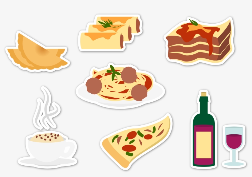 Italian Cuisine Lasagne Illustration - Italian Cuisine, transparent png