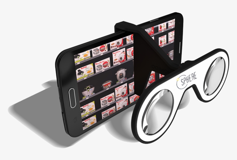 Seb Réalité Virtuelle - Homido Mini Virtual Reality Vr Glasses For Smartphone, transparent png