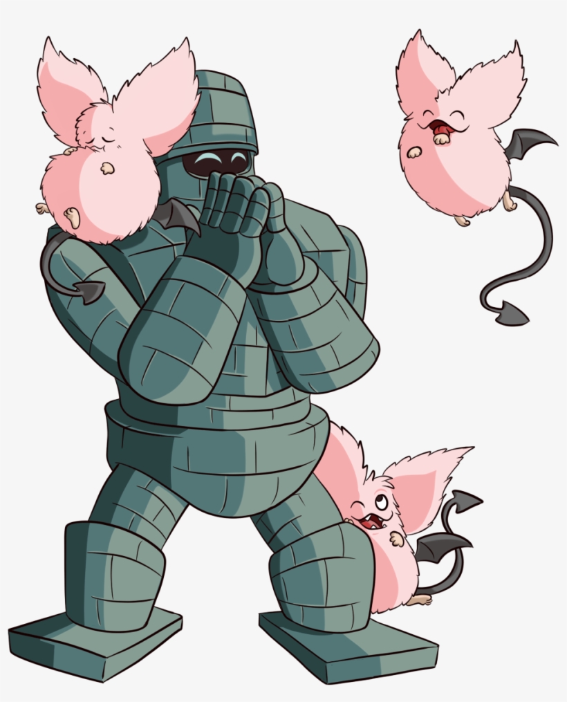 The Great Sloth Stone Golem And Pink Sanguini From - Dragon Quest, transparent png