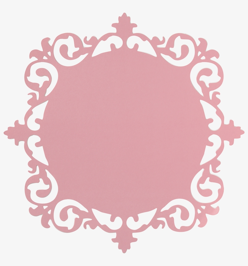 Ornate Frame Pink Cardstock - Pink Ornate Frame Die-cut Paper - Juliet - Anna Griffin, transparent png