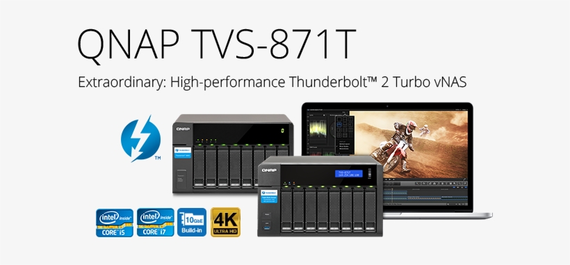 Qnap Thunderbolt - Qnap Tx-800p (8-bay Expansion Unit), transparent png