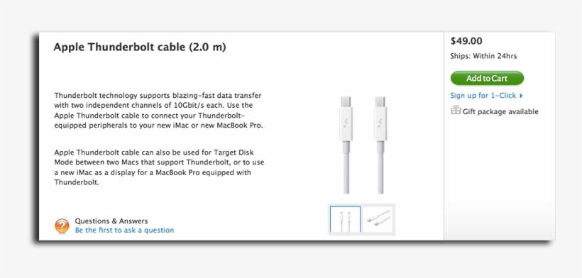 Thunderbolt Drives Two Separate 10gbps Links, One For - Thunderbolt, transparent png