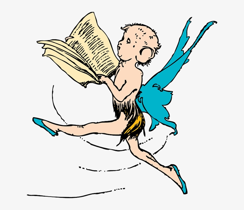 Brownie, Elf, Book, Magic, Myth, Pixie, Sprite Sprites Clipart