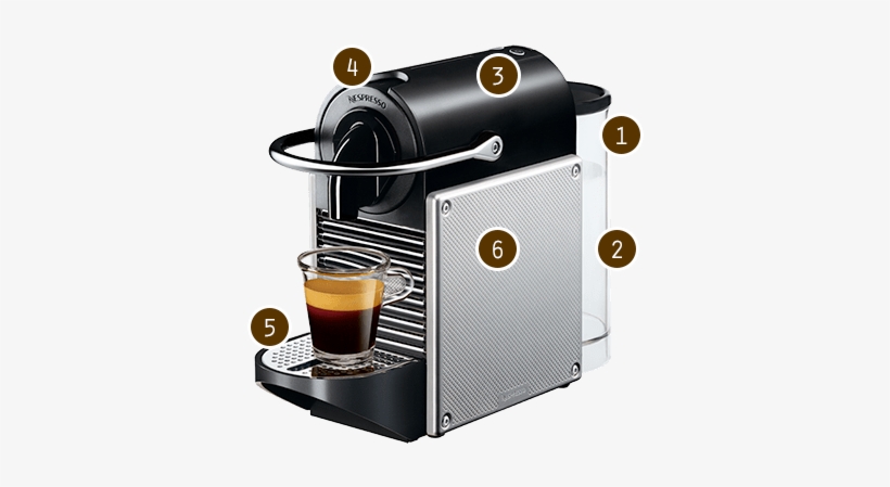 View The Pixie Black - Nespresso Pixie D60 Espresso Coffee Machine, transparent png