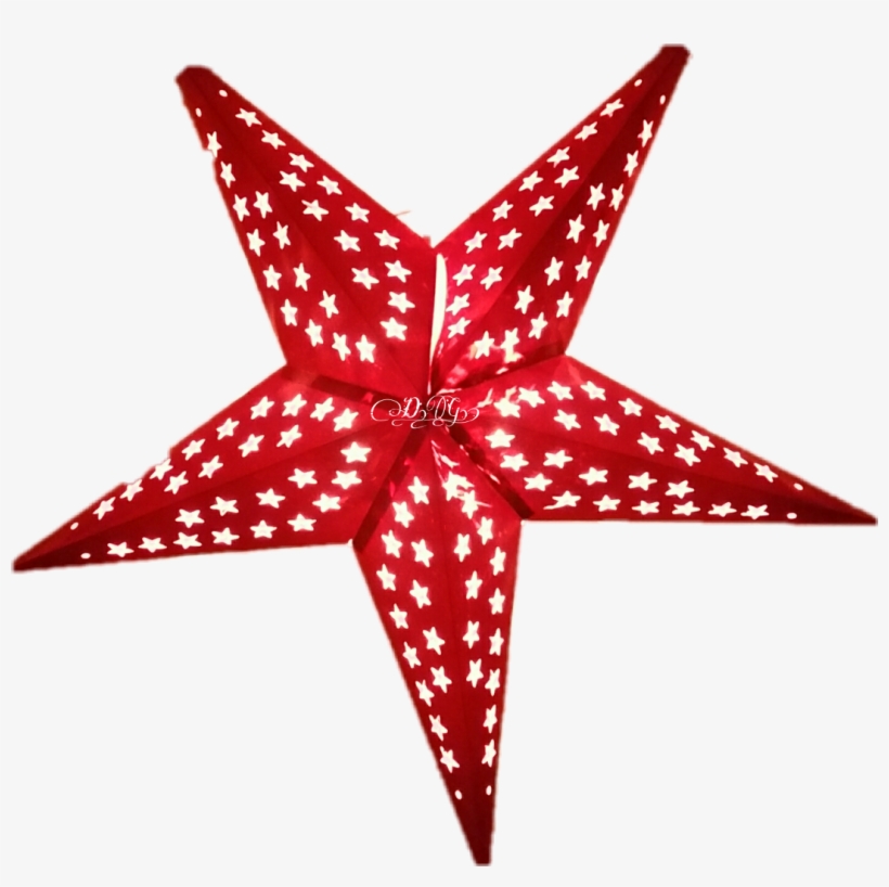 Christmas Stars Twinkle Lights Red Silver Hologram Star Lantern