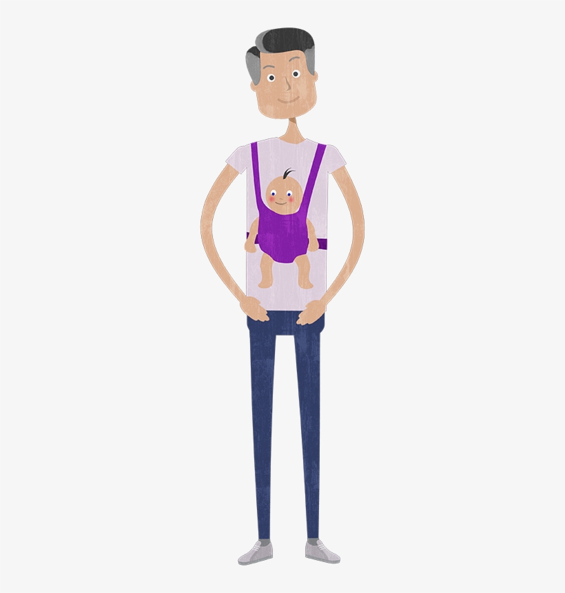 Dad And Baby - Father, transparent png