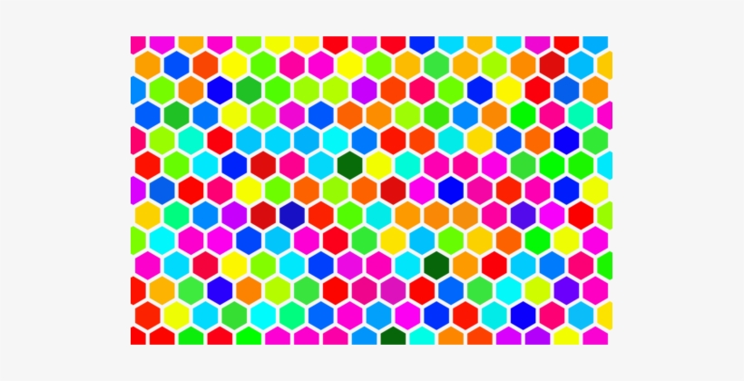 Hexagonal Tiling Hex Map - Buntes Hexagon-muster Riesige Grußkarte, transparent png
