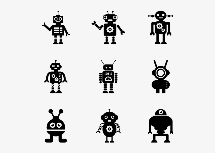 Icon Packs Svg Psd Png Eps - Robot Icon Vector, transparent png