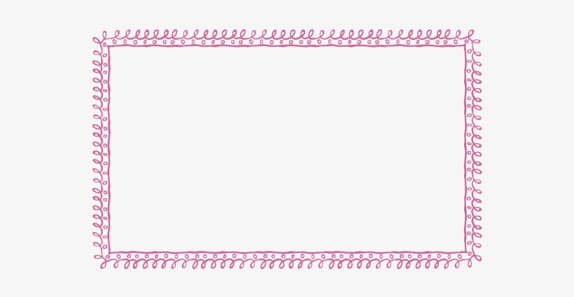 Dusty Rose Doodle Border - Green Border Frame Png, transparent png