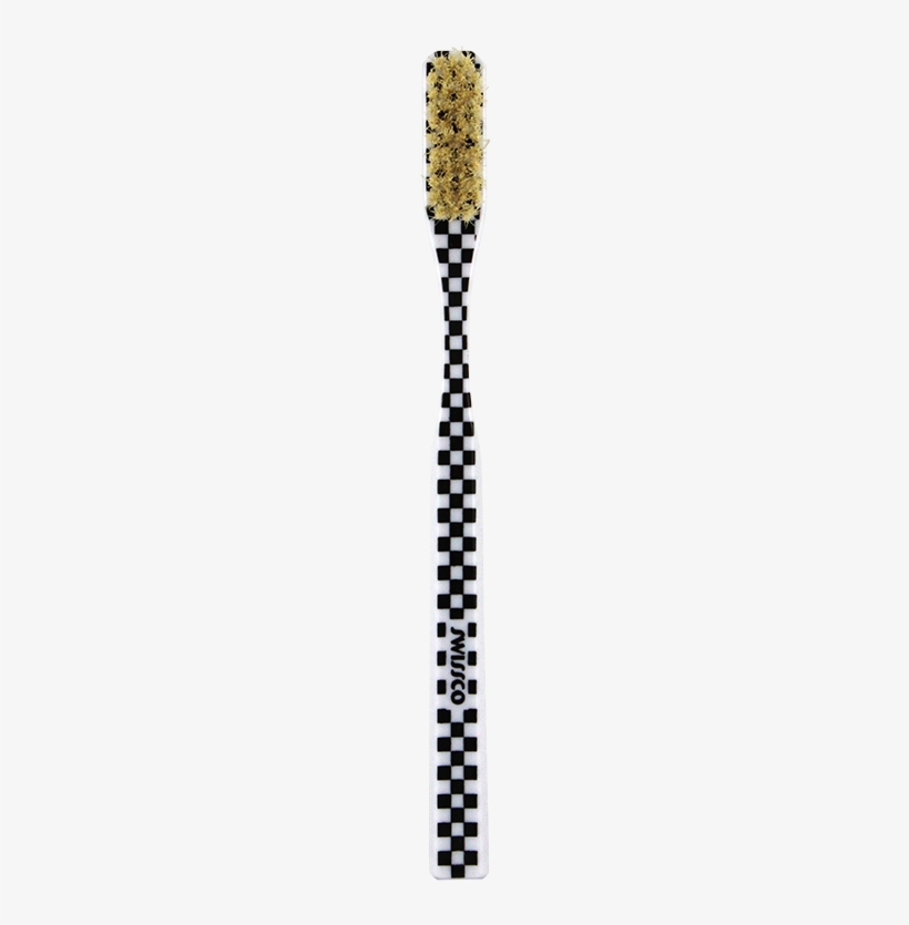 Swissco Natural Bristle Toothbrush Checkerboard Pattern - Makeup Brushes, transparent png
