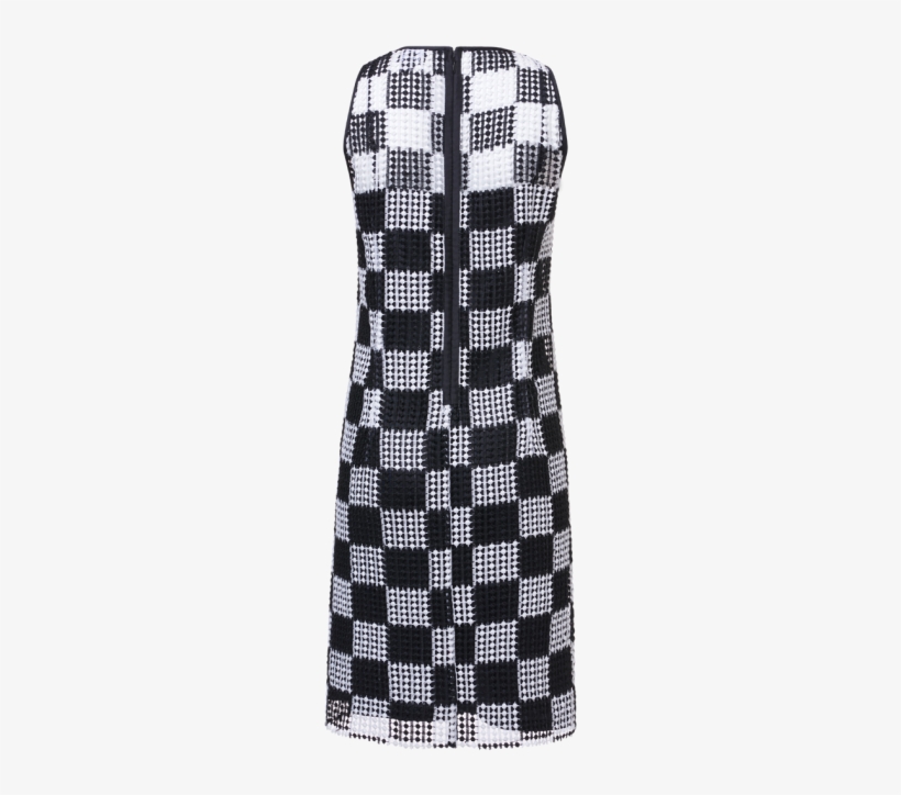 Checkerboard Lace Dress - Day Dress, transparent png