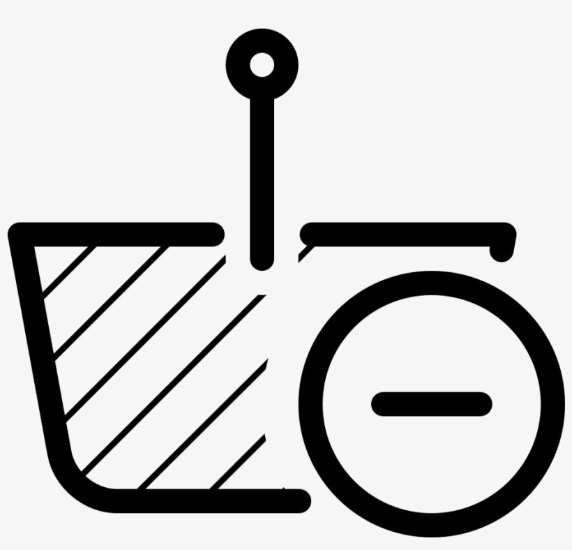 Shopping Basket Minus - Circle, transparent png