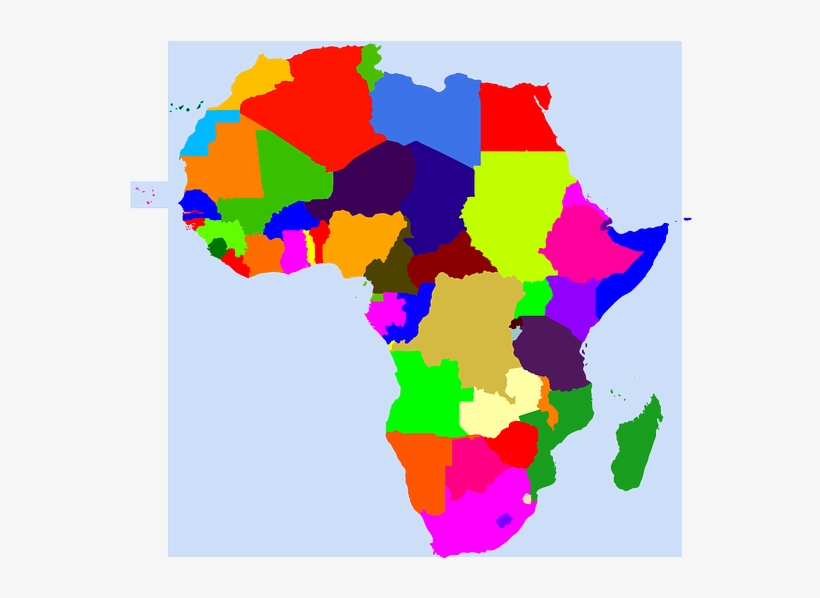 Geography, Africa, Map, World, African, Center - Colorful Map Of The Continent Of Africa Journal: Take, transparent png