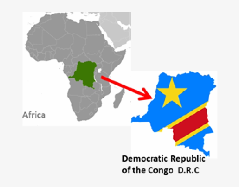 Map Of Democratic Republic Of Congo In Africa - Location Map Of Kenya, transparent png