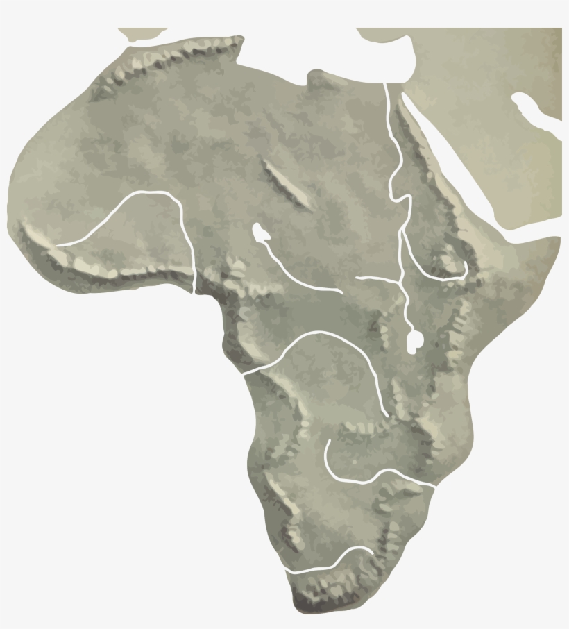 This Free Icons Png Design Of Africa Relief Map, transparent png