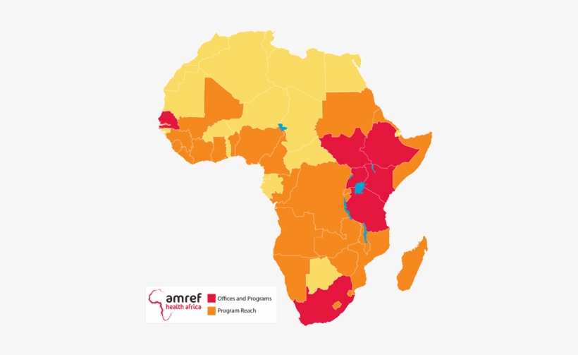 Map Of Amref Health Africa Programmes - Liberia In Africa Map, transparent png