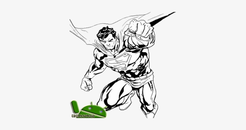 Graphic Freeuse Download Technique Of The Best Superman - Marvel Superman Coloring Page, transparent png