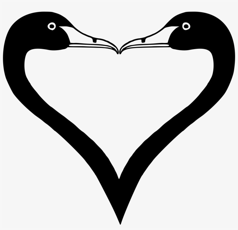 Swan Heart Vector Freeuse Download Techflourish Collections - Cygnini, transparent png
